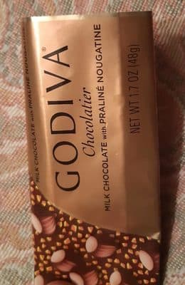 Chocolat au lait praliné nougatine