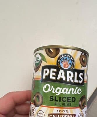 Sliced ripe black olives