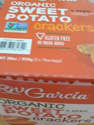 Organic Sweet Potato Crackers Flaxseed, Sesame & Chia