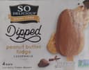 Dipped Cashewmilk Peanut Butter Fudge Bar