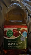 100% apple juice from concentrate