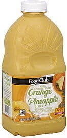 100% Unsweetened Orange Pineapple Juice From