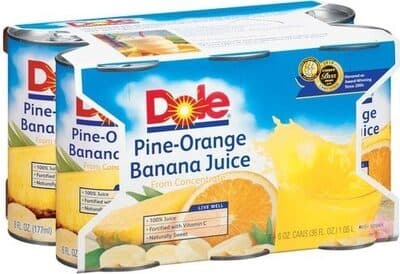 100% Pine-Orange Banana Juice From Concentrate