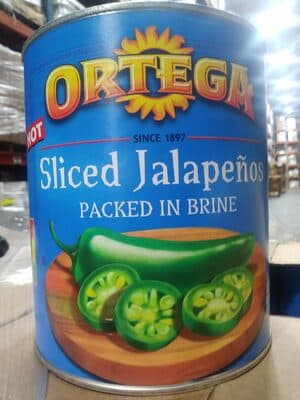 Sliced Jalapenos packed in brine