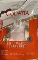 Chicken, mozzarella, & bacon ravioli