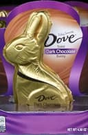 Silky smooth dark chocolate solid easter bunny