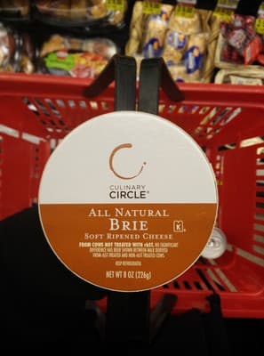 Culinary circle, all natural brie