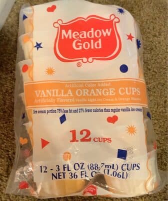 Vanilla orange cups