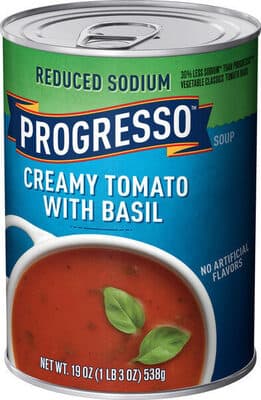 Progresso Reduced Sodium Creamy Tomato With Basil Soup