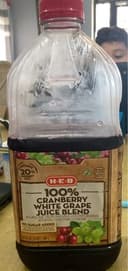 100% cranberry white grape juice blend
