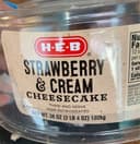 Strawberry and cream cheesecake