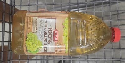 100% white grape juice