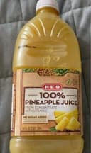 100%  pineapple juice