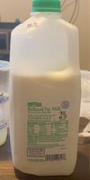 2% Reduced Fat milk