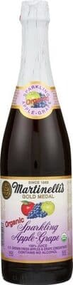 100% Organic Sparkling Juice, Apple Grape