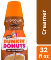 Dunkin' donuts coffee creamer chocolate