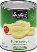 Bartlett pear halves in heavy syrup