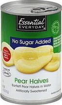 Bartlett pear halves in water