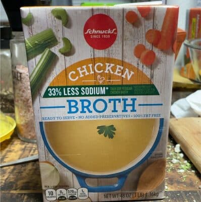 33% less sodium ready to serve chicken broth