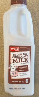 %1 Low Fat Chocolate Milk