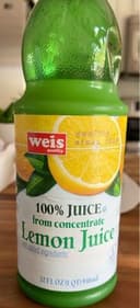 100% Reconstituted Lemon Juice