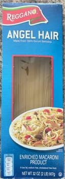 Angel hair enriched macaroni product