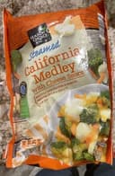 Steamed california medley with cheese sause
