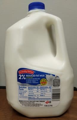 2% Reduced Fat Milk