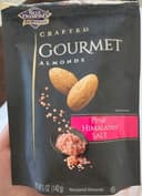Crafted gourmet almonds, pink himalayan salt