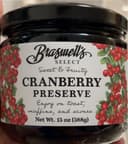 Braswells select cranberry preserves in collectible drinkware