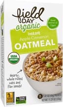 Organic Instant Oatmeal Apple Cinnamon Packs