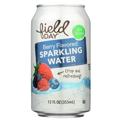 Field day, sparkling water, berry, berry