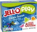 Berry Blue Gelatin Mix And Edible Ocean Stickers, Berry Blue