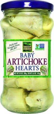 Baby artichoke hearts