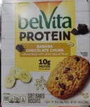 Banana chocolate chunk protein soft baked biscuits