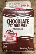 Chocolate fat free milk