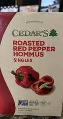 Roasted Red Pepper Hommus Singles