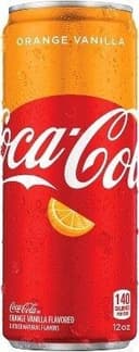 Coca cola orange vanilla flavored cola