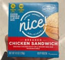 Breaded chicken sandwich