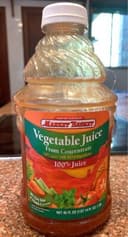 100% vegetable juice from concentrate