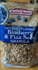 Blueberry and flax seed granola