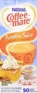 Liquid coffee creamer pumpkin spice