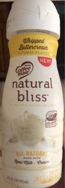 Natural bliss coffee creamer