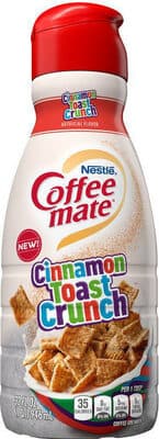 Cinnamon toast crunch coffee creamer