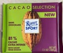 81% cacao dark chocolate