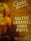 Salted caramel corn puffs