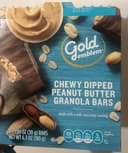 Chewy dipped peanut butter granola bars