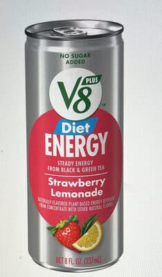 Campbells V8 Vfusion + Energy Strawberry Lemonade