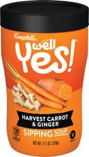 Campbells sipping soup carrot ginger