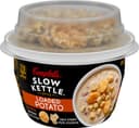 Loaded potato with bacon cheese crisps & croutons soup